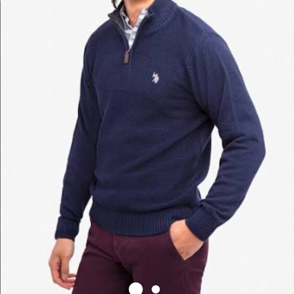 U.S. Polo Assn. - Quarter Zip Sweater - Size XL